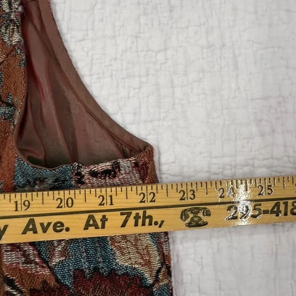 Vintage Coldwater Creek Tapestry Vest XL